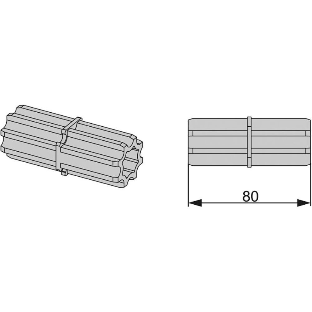 Торцевое соединение Tece TECEprofil профиля 9010009 2 Торцевое соединение Tece TECEprofil профиля 9010009 — изображение 2