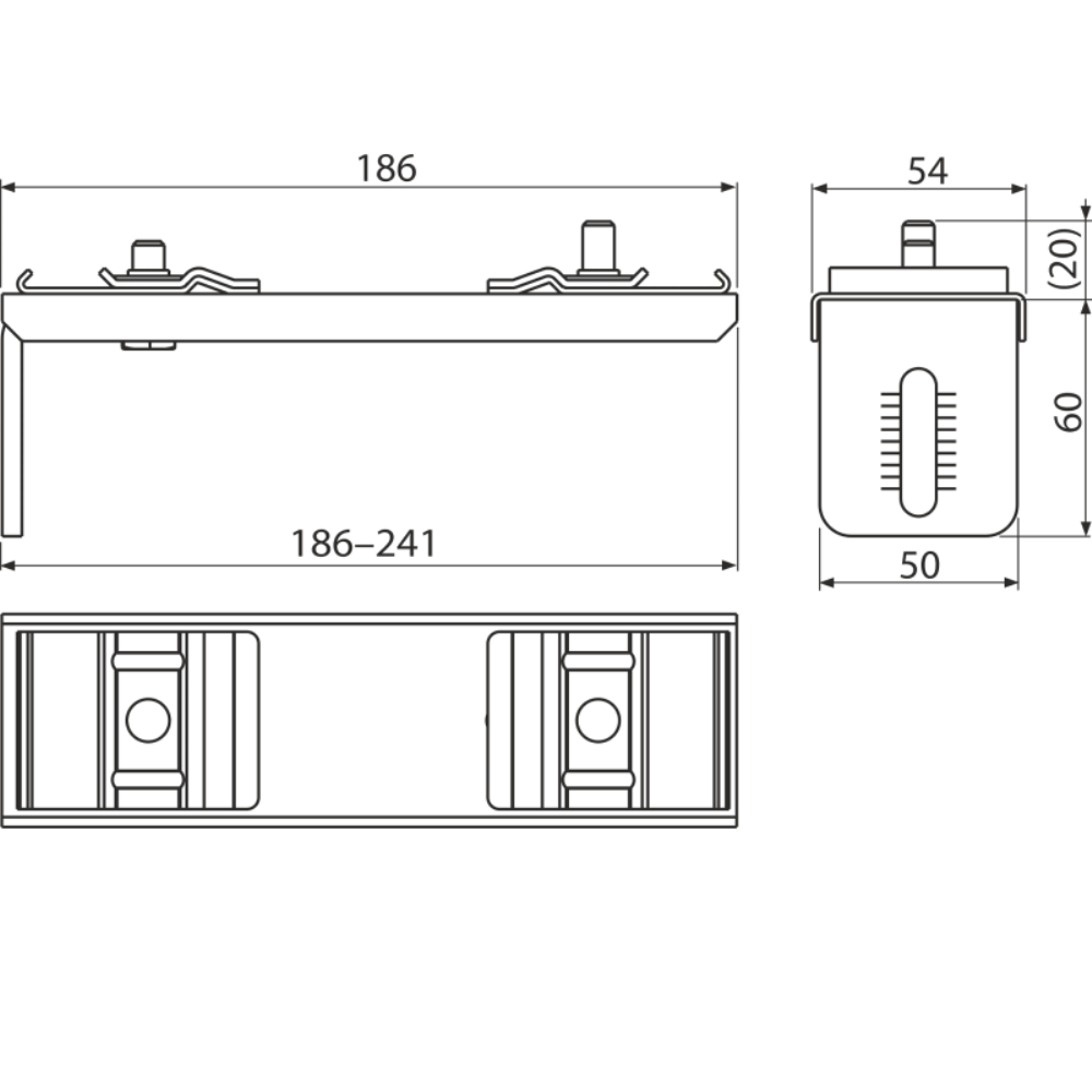 Скоба для профилей Alcadrain AlcaSystem двойная AS-P014 2 Скоба для профилей Alcadrain AlcaSystem двойная AS-P014 — изображение 2
