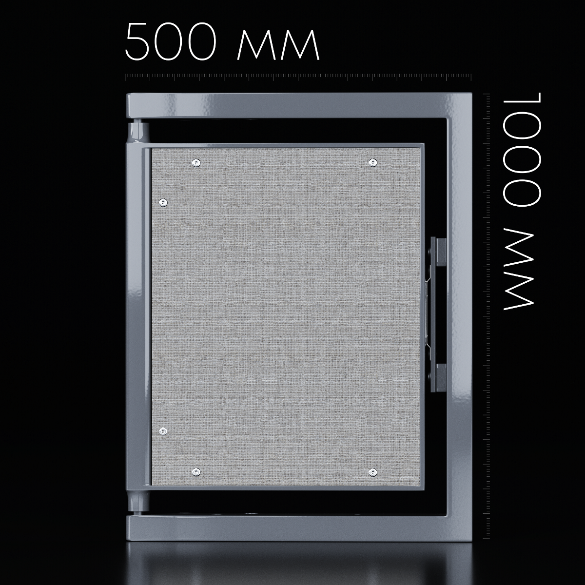 Люк одностворчатый Shagma 50х100 ревизионный под плитку ЛС500x1000В 6 Люк одностворчатый Shagma 50х100 ревизионный под плитку ЛС500x1000В — изображение 6