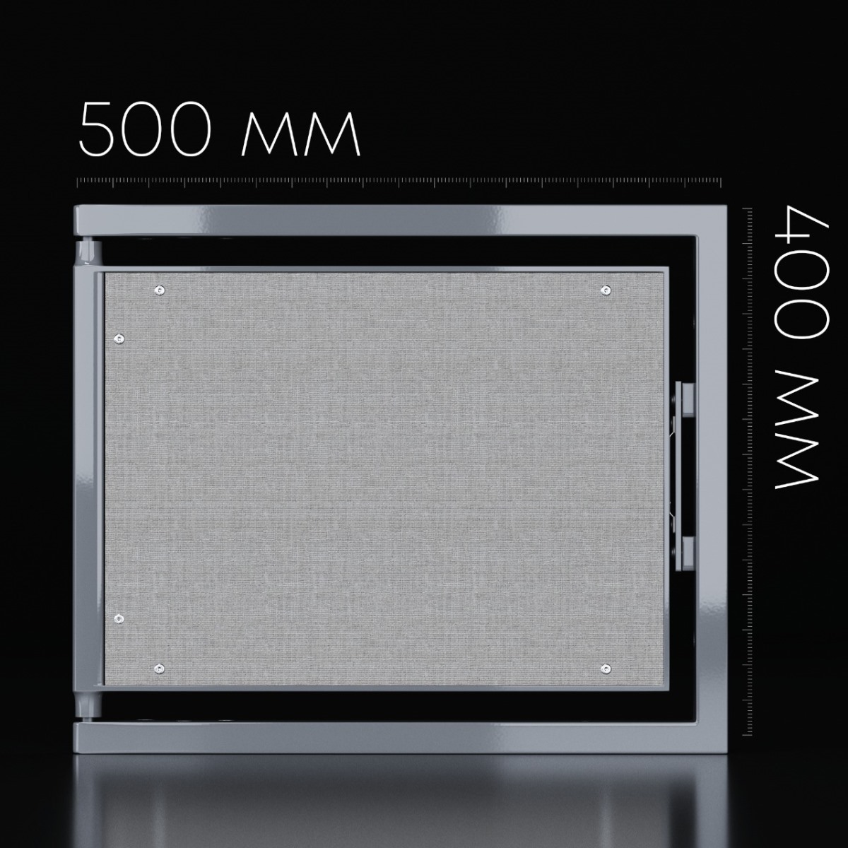 Люк одностворчатый Shagma 50х40 ревизионный под плитку ЛС500x400Г 5 Люк одностворчатый Shagma 50х40 ревизионный под плитку ЛС500x400Г — изображение 5